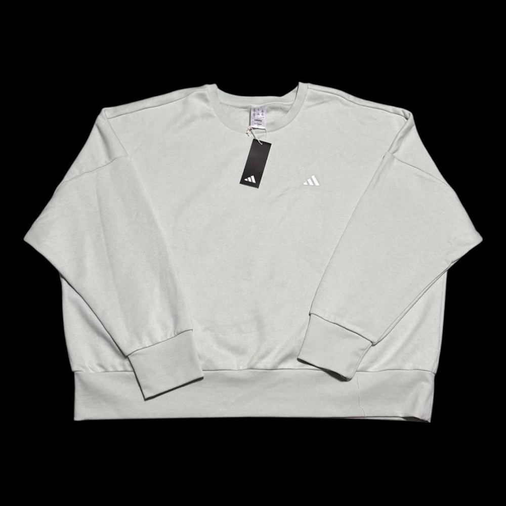 adidas Essentials Feel Cozy sweatshirt Sz XL MSRP: $45 Mint Green